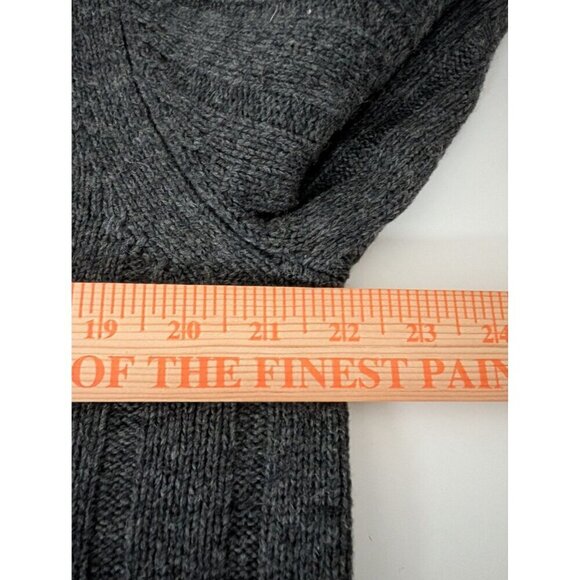 Gap Lambswool Sweater Mens Size Medium Gray Long Sleeve Crew Neck Pullover - Picture 8 of 9